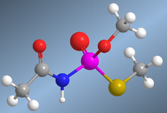 acephate molecular model