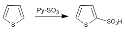 thiophène sulfonation