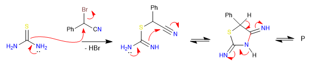 sintesis tiazol ciclacion sp mecanismo