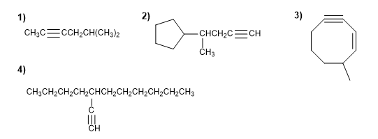 alkyne nomenclature