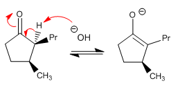 meccanismo di isomerizzazione-cis-trans-3-metil-2-propil-ciclopentanone-01