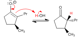 meccanismo di isomerizzazione-cis-trans-3-metil-2-propil-ciclopentanone-02