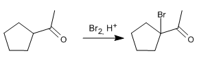 halogénation-cétone-acide