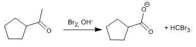 halogenierung-methyl-keton-basisch