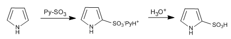 pyrrole-sulfonation