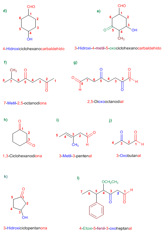 Aldehyde and ketone nomenclature