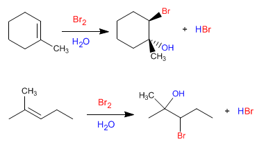 Formación de halohidrinas