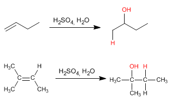 Alkene hydration