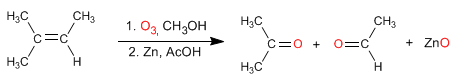ozonolysis of alkenes