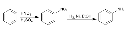 réduction nitro en amino
