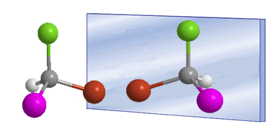 Imagen especular del modelo molecular
