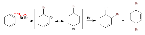 bromine addition conjugated dienes 02