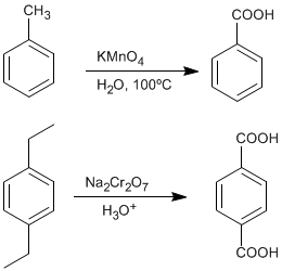 Oxidation of benzylic positions